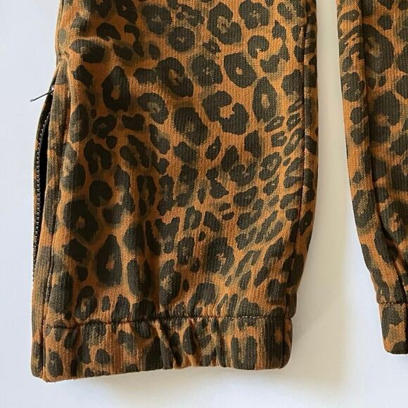 Sanctuary x Anthropologie Leopard Print Zip Ankle Jogger Pants Stretch XS NWT - Picture 9 of 13